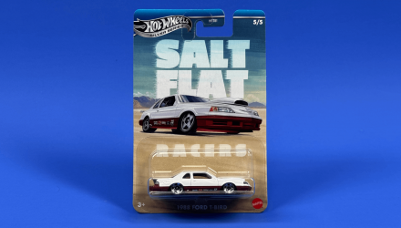 Тематическая Машинка Hot Wheels 1988 Ford T-Bird Salt Flat Racers 1:64 JBY85 White - Retromagaz, image 3