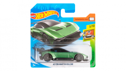 Машинка Базовая Hot Wheels Aston Martin Vulcan Exotics 1:64 FYB45 Green - Retromagaz, image 1