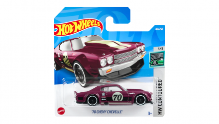 Машинка Базовая Hot Wheels '70 Chevy Chevelle Contoured 1:64 HCV24 Red - Retromagaz, image 1