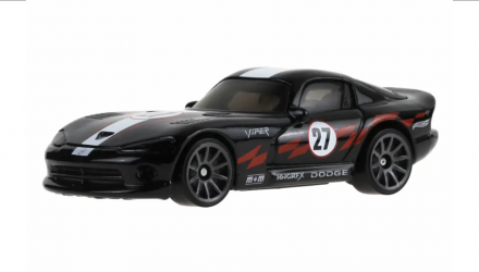 Машинка Базовая Hot Wheels '96 Dodge Viper GTS HW Torque 1:64 JJK50 Black - Retromagaz, image 1