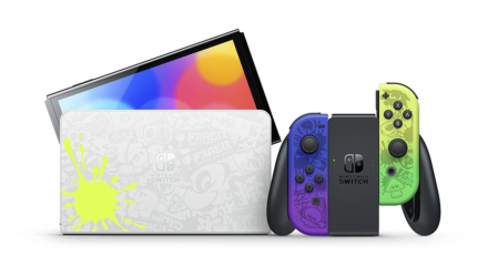Консоль Nintendo Switch OLED Model HEG-001 Splatoon 3 Limited Edition Модифицированная 128GB Green Violet + 5 Встроенных Игр Б/У - Retromagaz, image 2
