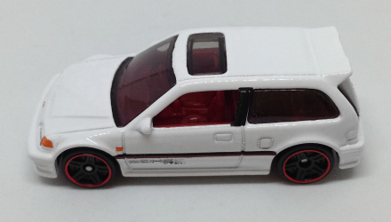 Машинка Базовая Hot Wheels '90 Honda Civic EF Then and Now 1:64 DVB00 White - Retromagaz, image 4