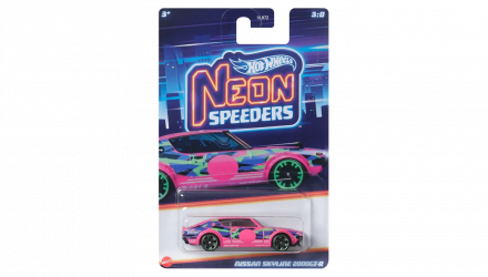 Тематическая Машинка Hot Wheels Nissan Skyline 2000GT-R Neon Speeders 1:64 HLH72/HRW69 Pink - Retromagaz, image 1