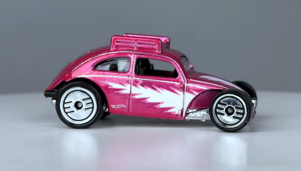 Тематична Машинка Hot Wheels Custom Volkswagen Beetle Ultra Hots 1:64 HDG52/HRX15 Pink - Retromagaz, image 4