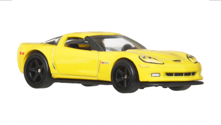 Машинка Premium 2шт Hot Wheels 2012 Corvette Z06 /2003 Dodge Viper SRT-10 2-Packs 1:64 JHW54 Yellow - Retromagaz, image 4