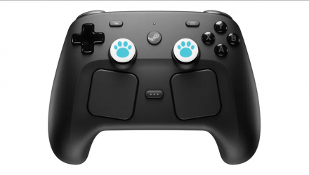 Накладки на Стіки 2шт RMC Cat Paw Nintendo Switch Wii Steam Deck Blue- White - Retromagaz, image 2