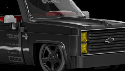 Конструктор Hot Wheels Mattel Brick Shop Chevy '83 Silverado 255 Деталей JKG42 Black - Retromagaz, image 5