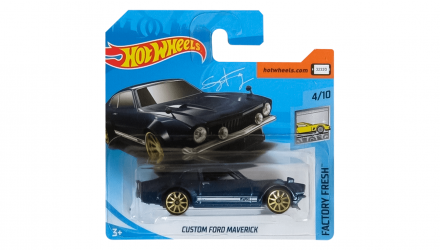 Машинка Базовая Hot Wheels Custom Ford Maverick Factory Fresh FJY18 Dark Blue Новый - Retromagaz, image 1