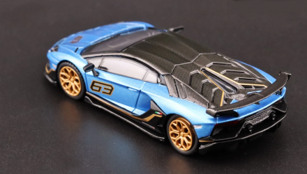 Машинка Premium MINI GT Lamborghini Aventador SVJ 1:64 MGT00784-СH Blue - Retromagaz, image 4