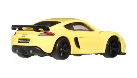 Машинка Premium Hot Wheels Porsche 718 Cayman GT4 Deutschland Design 1:64 JKF42 Yellow - Retromagaz, image 2