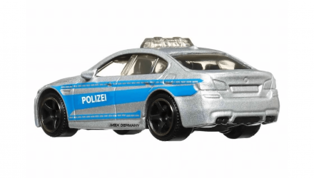 Тематична Машинка Matchbox BMW M5 Police Germany 1:64 HVV05/HVV38 Silver - Retromagaz, image 3