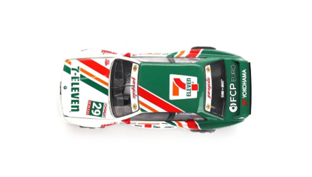 Машинка Premium Kaido House x MiNI GT BMW M3 Larry Chen V1 Open Hood 7-Eleven #29 Race Livery MiJo USA Exclusive 1:64 KHMG217 White - Retromagaz, image 4