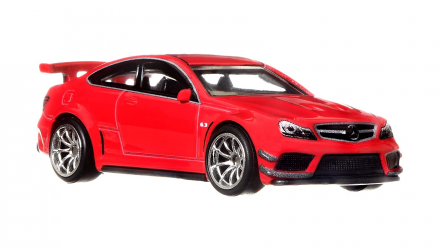 Машинка Premium Hot Wheels '12 Mercedes-Benz C63 AMG Coupe Black Series Deutschland Design 1:64 HCJ79 Red - Retromagaz, image 6