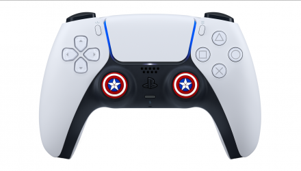 Накладки на Стики 2шт RMC Capitan America PlayStation 5 4 3 2 1 Xbox Series One 360 Switch 2 Red Blue - Retromagaz, image 1