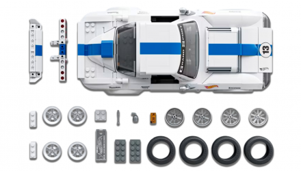 Конструктор Hot Wheels Brick Shop Elite Corvette Grand Sport 918 деталей JGR31 White - Retromagaz, image 3