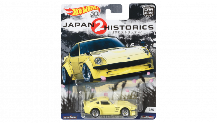 Машинка Premium Hot Wheels Nissan Fairlady Z Japan Historics 1:64 FLC08 Yellow - Retromagaz, image 1