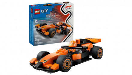 Конструктор Lego Пілот F1 з Автомобілем для Перегонів Команди McLaren City 60442 Новий - Retromagaz, image 1