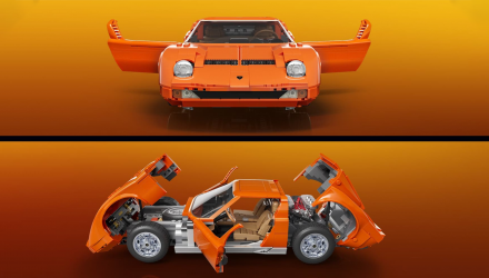 Конструктор Hot Wheels Mattel Brick Shop Hot Wheels Lamborghini ‘71 Miura P400 SV 1523 Деталей JHF61 Orange - Retromagaz, image 5