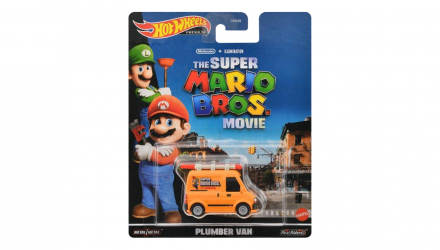 Машинка Premium Hot Wheels Nintendo The Super Mario Bros. Movie Plumber Van Rep. Entertainment 1:64 HKC19 Orange - Retromagaz, image 1