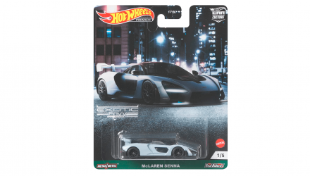 Машинка Premium Hot Wheels McLaren Senna Exotic Envy 1:64 GRJ78 Grey - Retromagaz, image 1