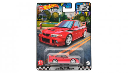 Машинка Premium Hot Wheels Mitsubishi Lancer Evolution VI Boulevard 1:64 GJT68/HKF26 Red - Retromagaz, image 1