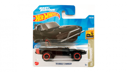 Машинка Базова Hot Wheels '70 Dodge Charger Fast & Furious Baja Blazers 1:64 HCV70 Black - Retromagaz, image 1