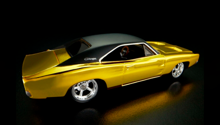 Машинка Premium Hot Wheels 1969 Dodge Charger R/T Red Line Club RLC 1:64 HNL23 Yellow - Retromagaz, image 7