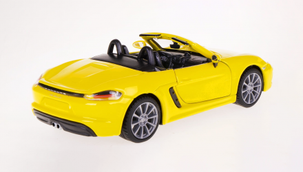 Машинка Bburago Porsche 718 Boxter 1:32 Yellow - Retromagaz, image 4