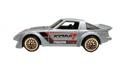 Машинка Базовая Hot Wheels Mazda RX-7 Speed Graphics 1:64 FYD25 Metallic Silver - Retromagaz, image 3