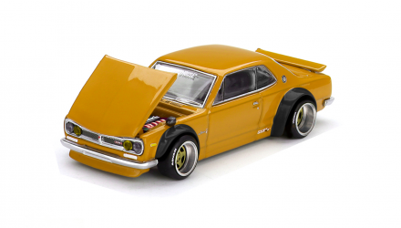 Машинка Premium Kaido House x MiNI GT Nissan Skyline 2000 GT-R (KPGC10) Kaido Street V2 1:64 KHMG228 White - Retromagaz, image 4