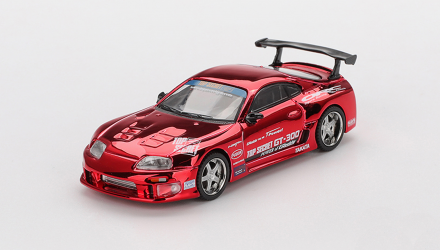 Машинка Premium MINI GT Toyota Supra (A80) Top Secret GT-300  Top Secret 1:64 MGT01132-CH Red - Retromagaz, image 1