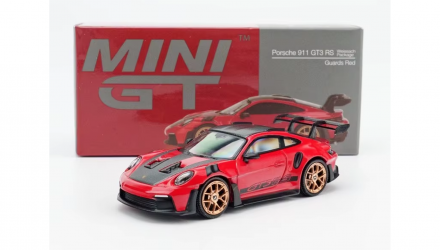 Машинка Premium MINI GT Porsche 911 (992) GT3 RS 1:64 MGT01060-CH Red - Retromagaz, image 4