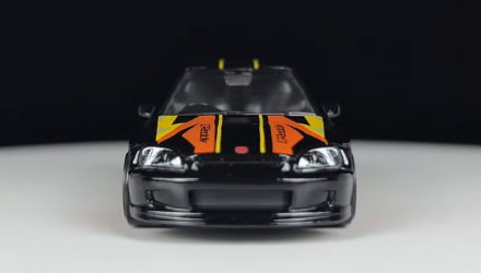 Тематична Машинка Hot Wheels '99 Honda Civic Type R (EK9) Neon Speeders 1:64 HLH72/HLH76 Black - Retromagaz, image 5