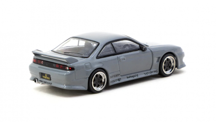 Машинка Premium Tarmac Works VERTEX Nissan Silvia S14 GLOBAL64 1:64 T64G-018-GY Grey - Retromagaz, image 2
