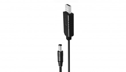 Кабель ArmorStandart Живлення для Роутера від PowerBank 12V USB 2.0 - DC 5.5x2.1 Black 1m - Retromagaz, image 2