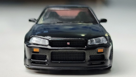 Машинка Premium MINI GT Nissan Skyline GT-R R34 1:64 Black - Retromagaz, image 3