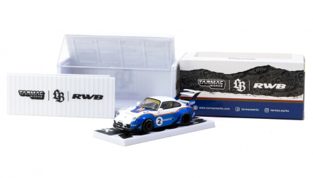 Машинка Premium Tarmac Works Porsche RWB 993 Liberty Walk 1:64 T64-TL017-LBWK White - Retromagaz, image 4