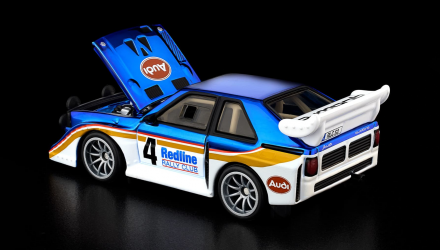 Машинка Premium Hot Wheels 1985 Audi Sport quattro S1 Red Line Club RLC 1:64 JJY70 Blue - Retromagaz, image 2