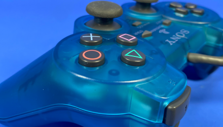 Геймпад Дротовий Sony PlayStation 1 SCPH-1200 DualShock Ocean Island Blue 2m Б/У - Retromagaz, image 3