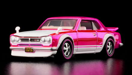 Машинка Premium Hot Wheels 1972 Skyline H/T 2000GT-R Red Line Club RLC 1:64 JKC01 Pink - Retromagaz, image 1