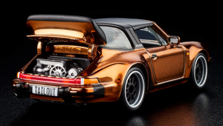 Машинка Premium Hot Wheels Porsche Porsche 911 Turbo 3.3 Targa Red Line Club RLC 1:64 JJY65 Bronze - Retromagaz, image 2