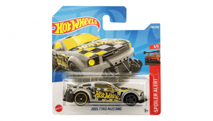 Машинка Базова Hot Wheels 2005 Ford Mustang Spoiler Alert 1:64 HCV12 Grey - Retromagaz, image 1