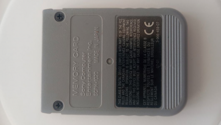 Карта Памяти Sony PlayStation 1 SCPH-1020 1MB Grey Б/У - Retromagaz, image 3