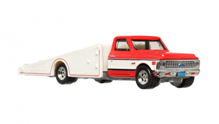 Машинка Premium Hot Wheels 2шт '61 Impala и Транспортер '72 Chevy Ramp Truck Team Transport 1:64 FLF56/HKF40 Light Blue - Retromagaz, image 3