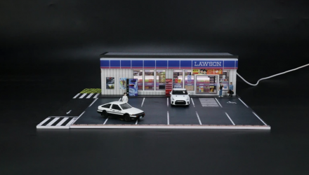 Диорама G-Fans LAWSON Building Diorama 1:64 710024 Black - Retromagaz, image 4