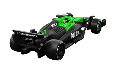 Машинка Premium Hot Wheels KICK Sauber F1 Team (#27 Nico Hülkenberg) 1:64 JKD84 Green - Retromagaz, image 2