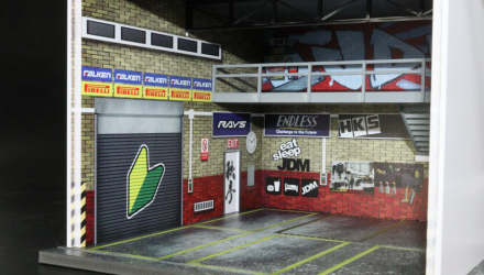 Диорама G-Fans JDM Garage Diorama with LED 1:64 710018 Black - Retromagaz, image 3