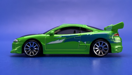 Тематична Машинка Hot Wheels '95 Mitsubishi Eclipse Fast & Furious 1:64 HNR91 Green - Retromagaz, image 4