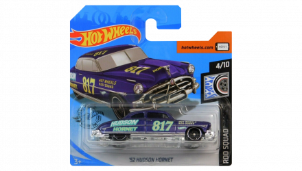 Машинка Базова Hot Wheels '52 Hudson Hornet Rod Squad 1:64 GHF20 Purple - Retromagaz, image 1