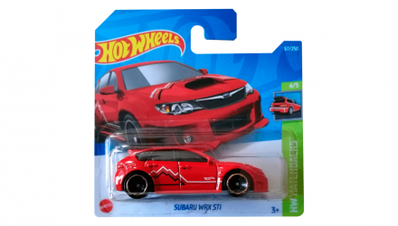 Машинка Базова Hot Wheels Subaru WRX STI Hatchbacks 1:64 HCX04 Red - Retromagaz, image 1